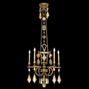 Fine Art Handcrafted Lighting - 719540-1ST - Five Light Chandelier - Encased Gems - Gold