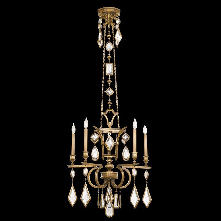 Fine Art Handcrafted Lighting - 719540-3ST - Five Light Chandelier - Encased Gems - Gold