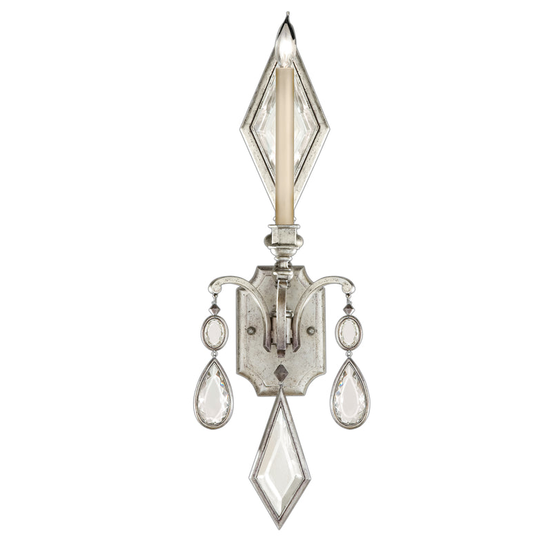 Fine Art Handcrafted Lighting - 728750-3ST - One Light Wall Sconce - Encased Gems - Silver