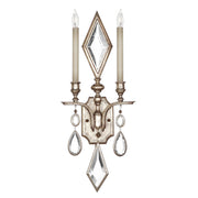 Fine Art Handcrafted Lighting - 729050-3ST - Two Light Wall Sconce - Encased Gems - Silver