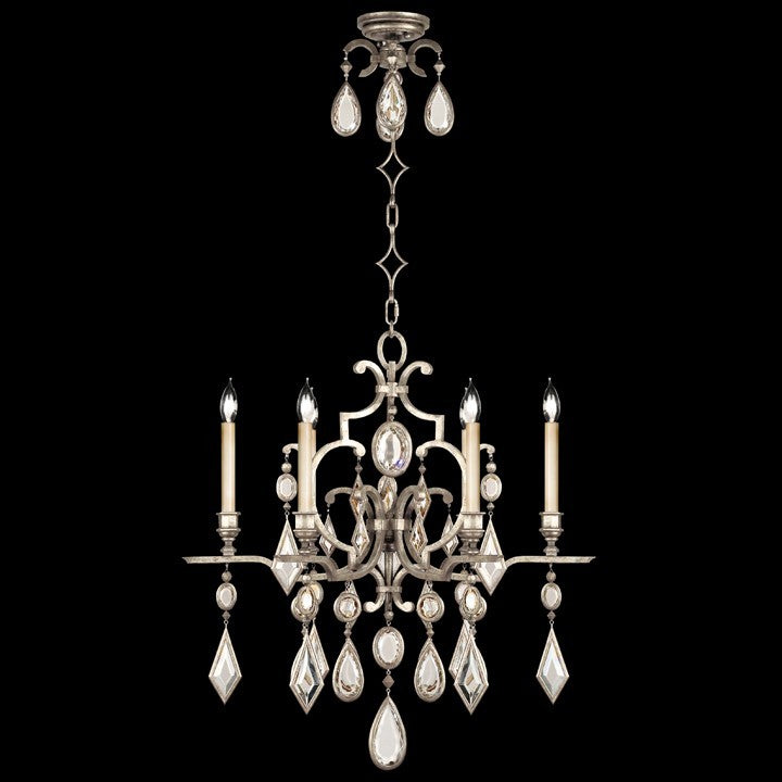 Fine Art Handcrafted Lighting - 729440-3ST - Six Light Chandelier - Encased Gems - Silver