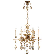 Fine Art Handcrafted Lighting - 729640-3ST - Six Light Chandelier - Encased Gems - Gold