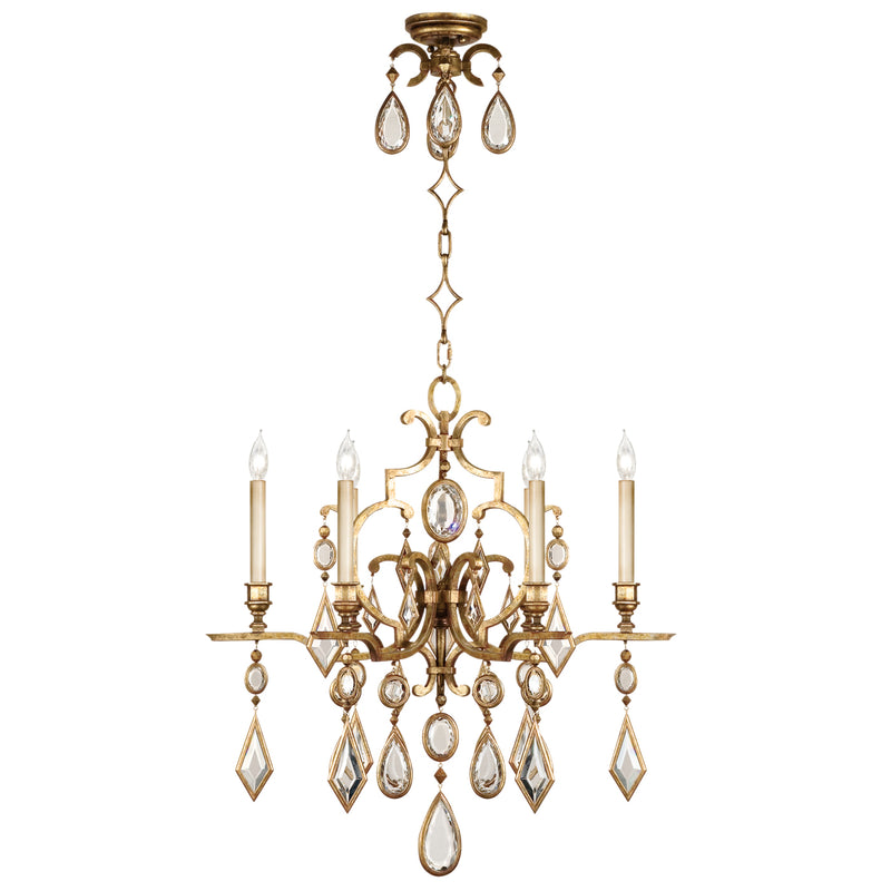 Fine Art Handcrafted Lighting - 729640-3ST - Six Light Chandelier - Encased Gems - Gold