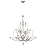 Fine Art Handcrafted Lighting - 789840ST - 12 Light Chandelier - Vol de Cristal - Silver