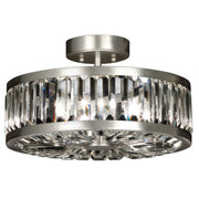 Fine Art Handcrafted Lighting - 815740ST - Three Light Semi-Flush Mount - Crystal Enchantment - Silver