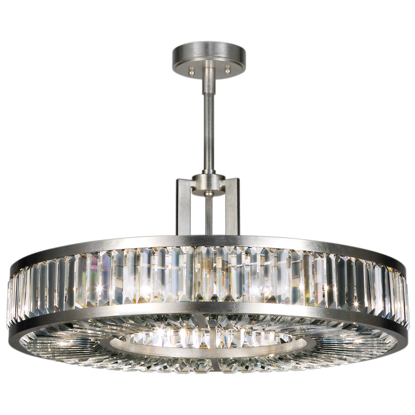 Fine Art Handcrafted Lighting - 815840ST - Six Light Pendant - Crystal Enchantment - Silver