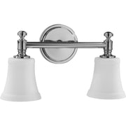 Quorum - 5122-2-14 - Two Light Vanity Light - 5122 Satin Opal Vanities - Chrome