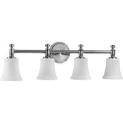 Quorum - 5122-4-14 - Four Light Vanity Light - 5122 Satin Opal Vanities - Chrome