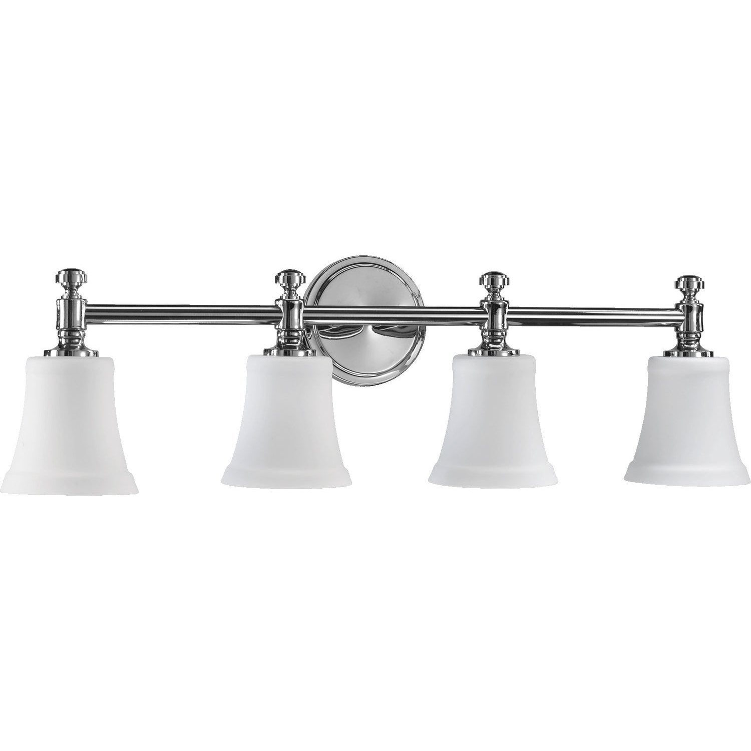 Quorum - 5122-4-14 - Four Light Vanity Light - 5122 Satin Opal Vanities - Chrome