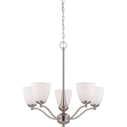 Nuvo Lighting - 60-5035 - Five Light Chandelier - Patton - Brushed Nickel