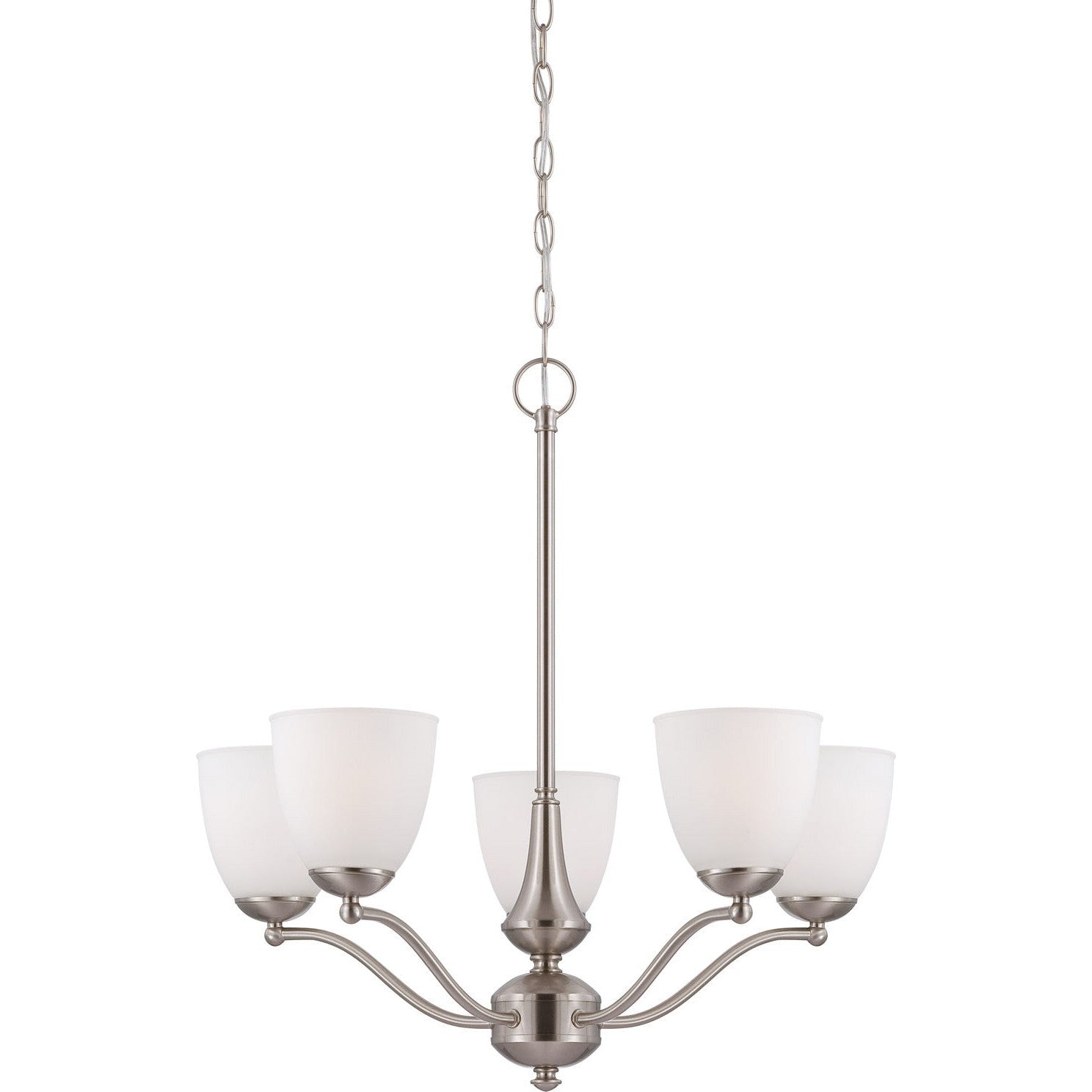 Nuvo Lighting - 60-5035 - Five Light Chandelier - Patton - Brushed Nickel