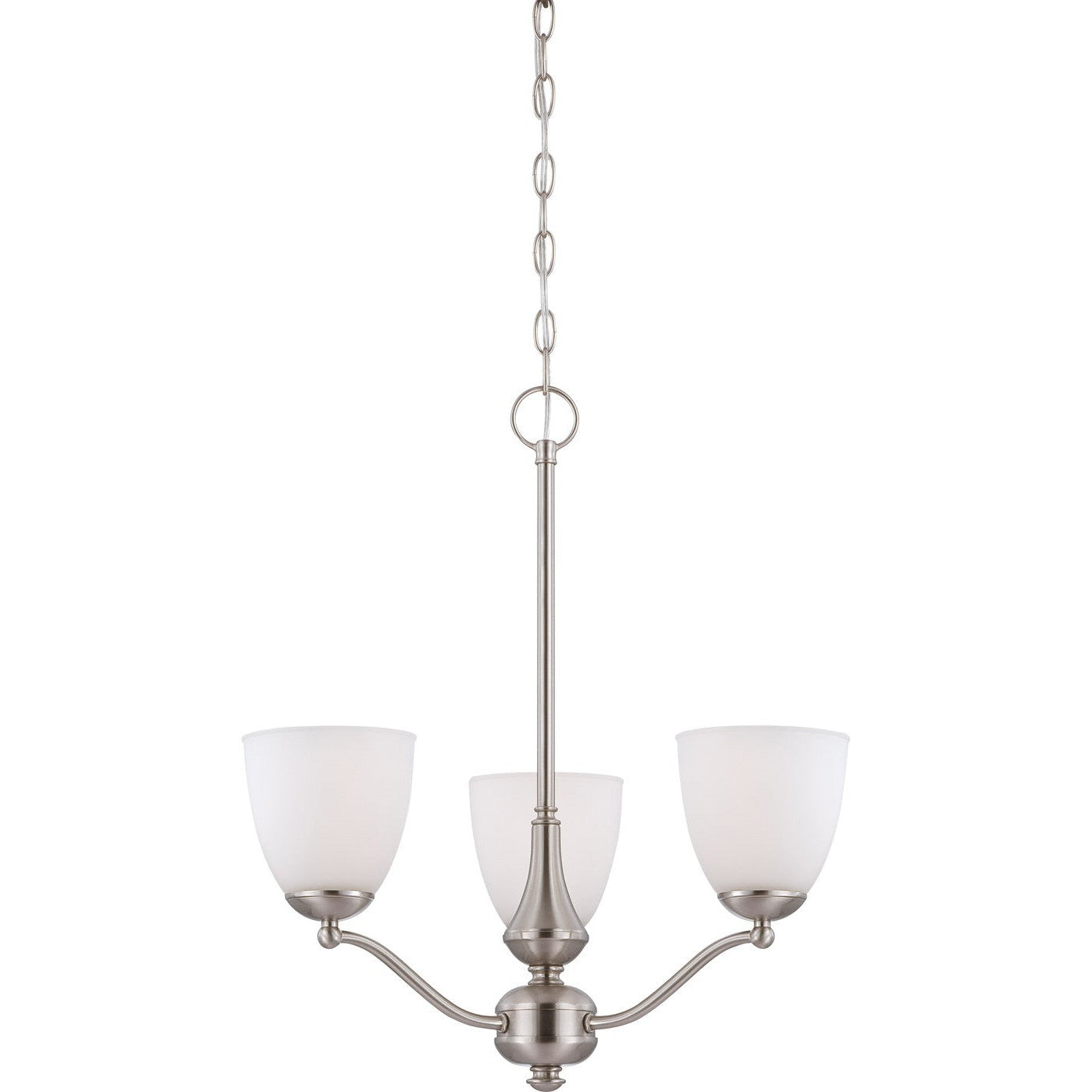 Nuvo Lighting - 60-5036 - Three Light Chandelier - Patton - Brushed Nickel