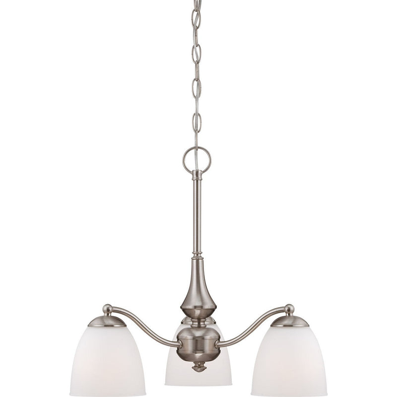 Nuvo Lighting - 60-5042 - Three Light Chandelier - Patton - Brushed Nickel