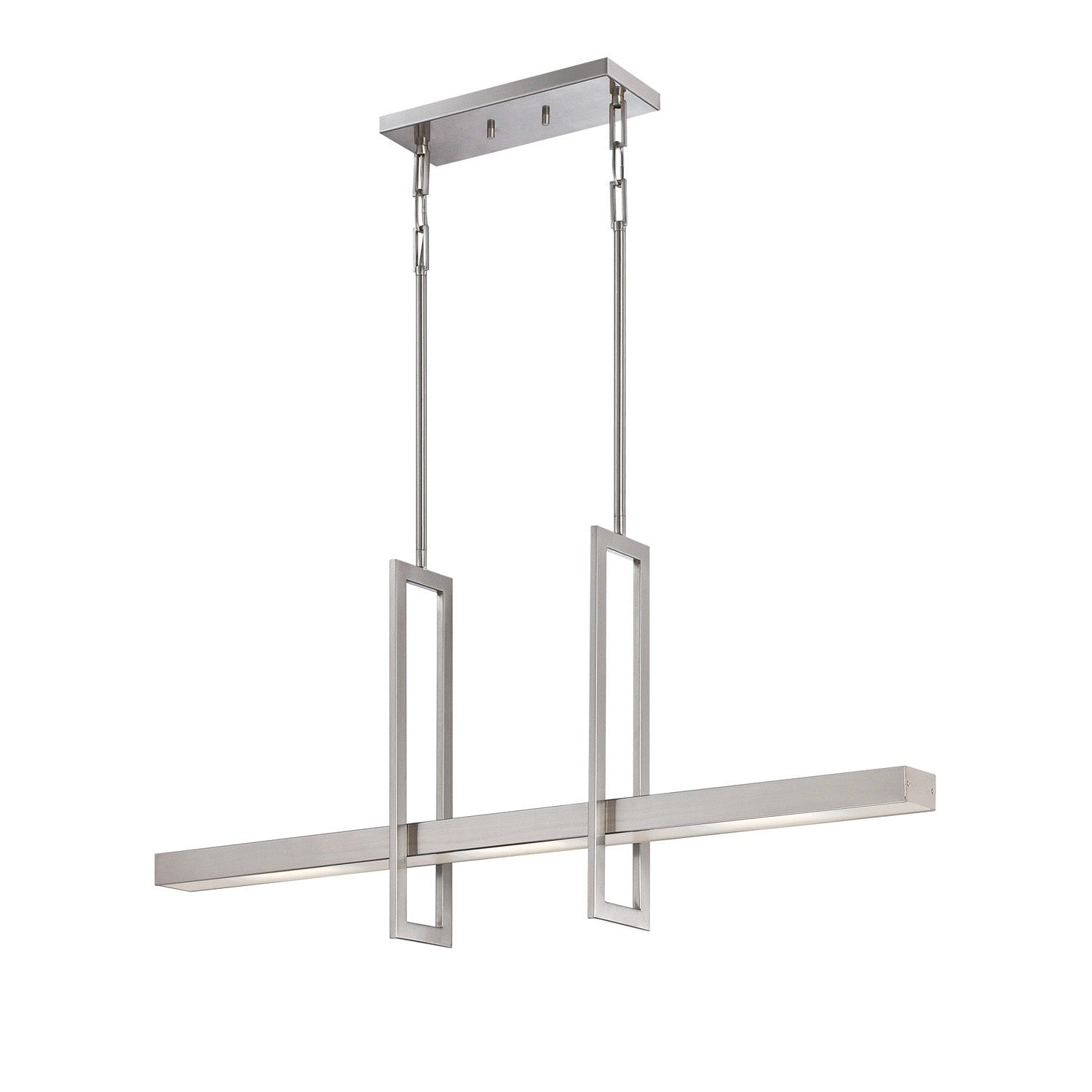 Nuvo Lighting - 62-136 - LED Island Pendant - Frame - Brushed Nickel