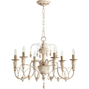Quorum - 6016-6-70 - Six Light Chandelier - Salento - Persian White