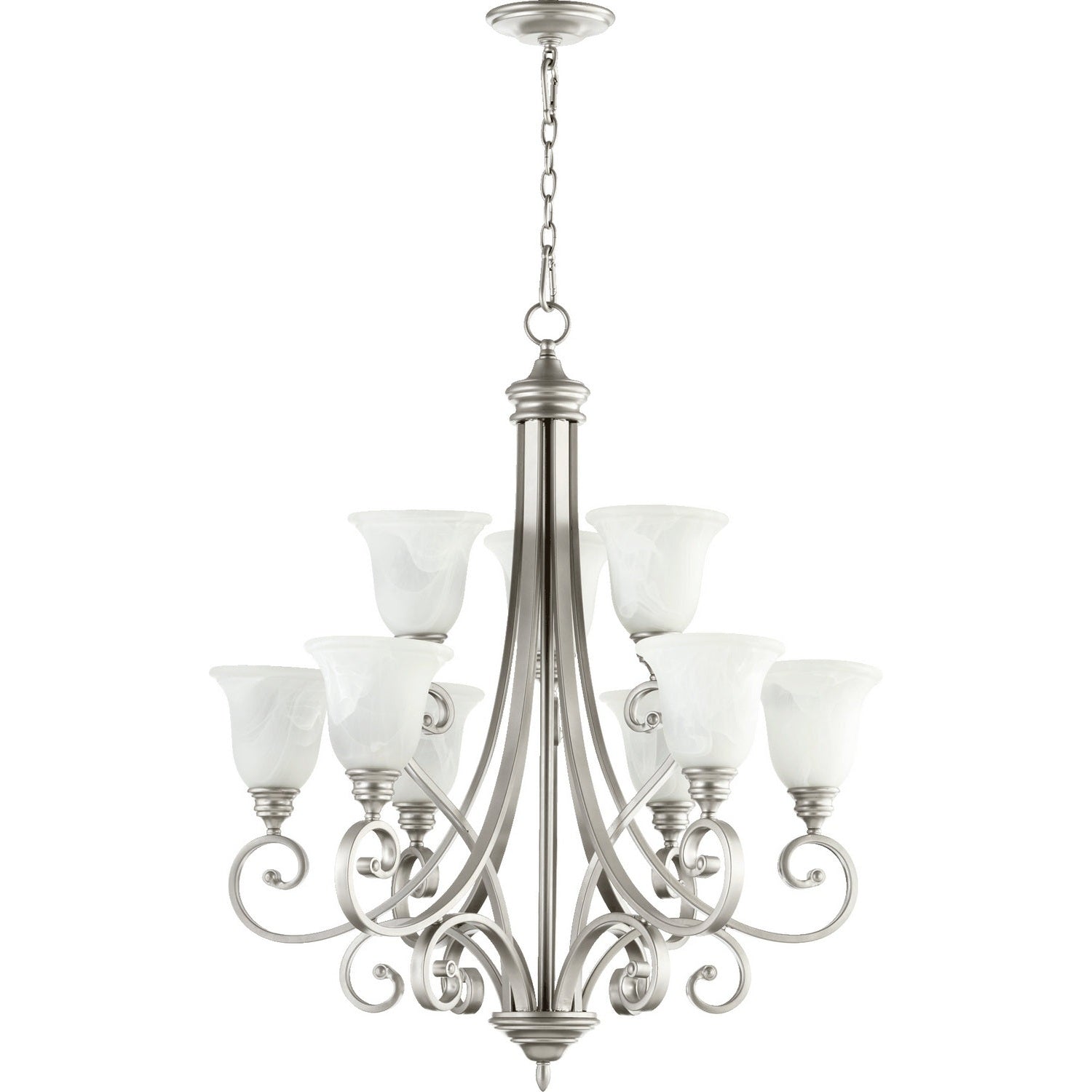 Quorum - 6154-9-64 - Nine Light Chandelier - Bryant - Classic Nickel