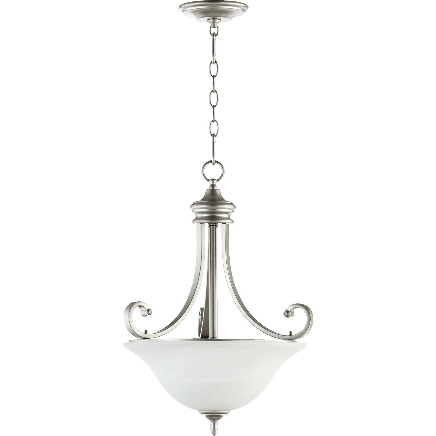 Quorum - 8154-3-64 - Three Light Pendant - Bryant - Classic Nickel