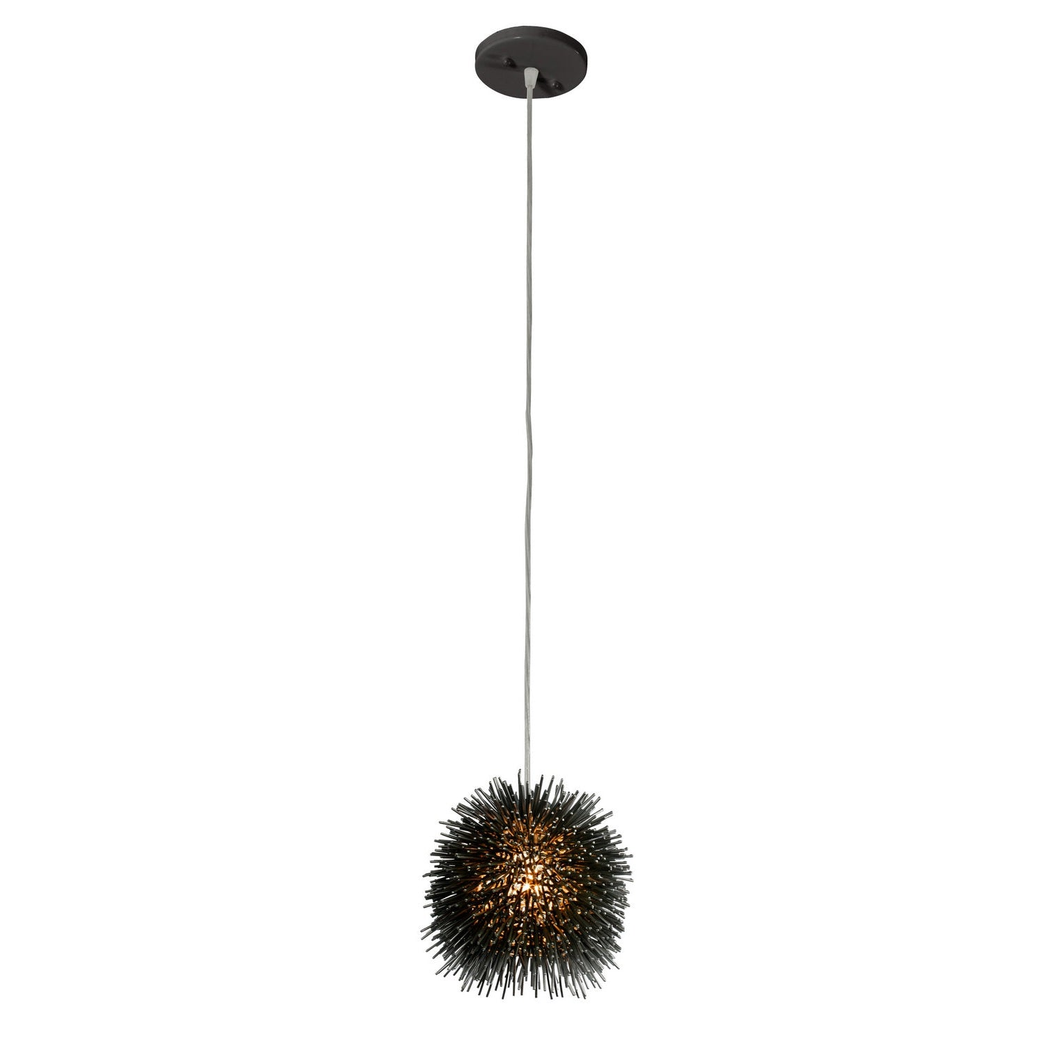Varaluz - 169M01SBL - One Light Mini Pendant - Urchin - Black