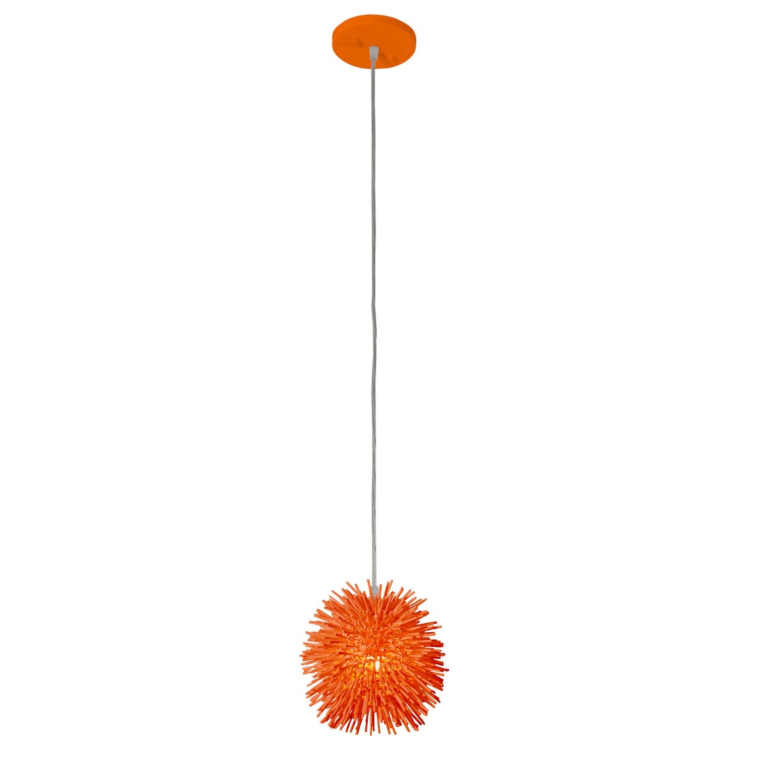 Varaluz - 169M01SOR - One Light Mini Pendant - Urchin - Electric Pumpkin