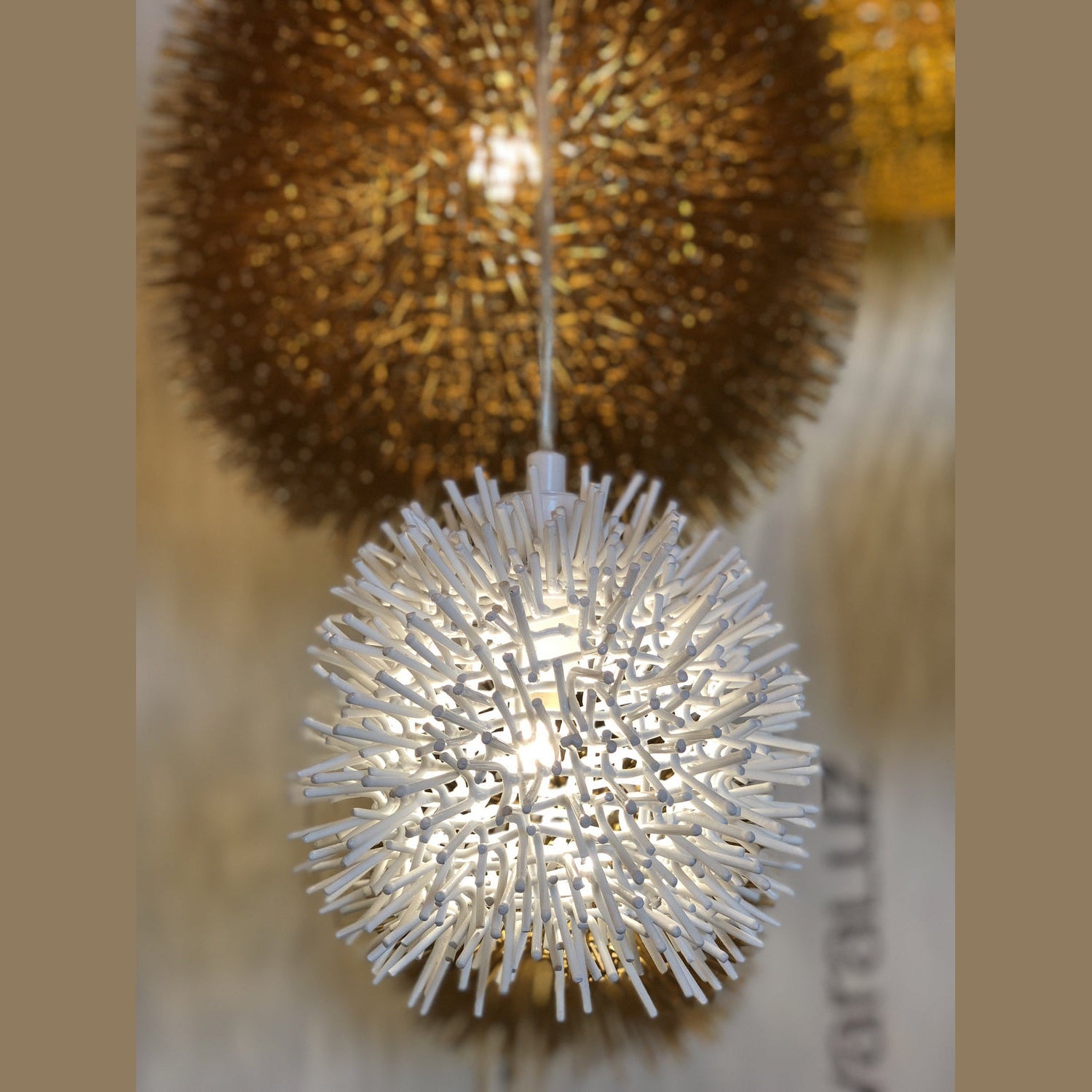 Varaluz - 169M01SWH - One Light Mini Pendant - Urchin - White