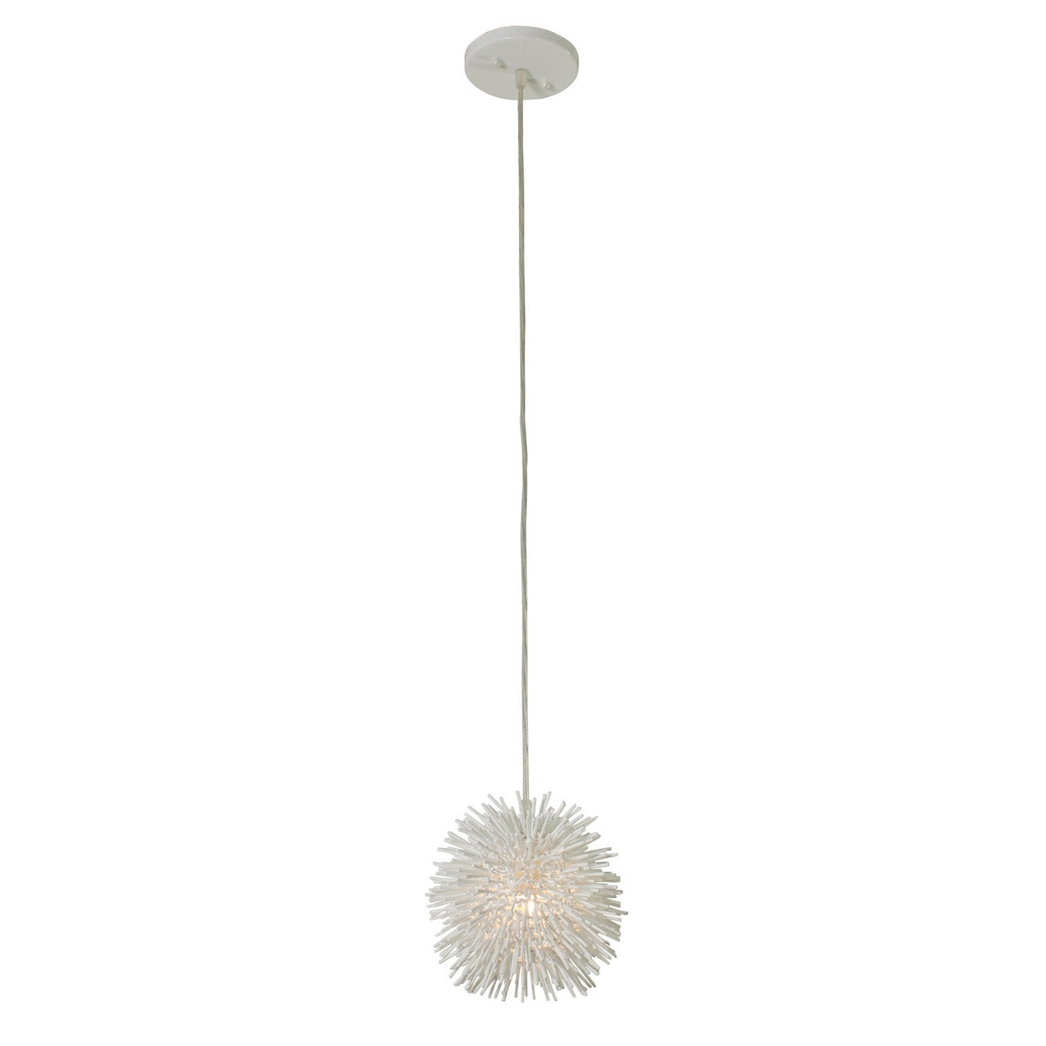 Varaluz - 169M01SWH - One Light Mini Pendant - Urchin - White