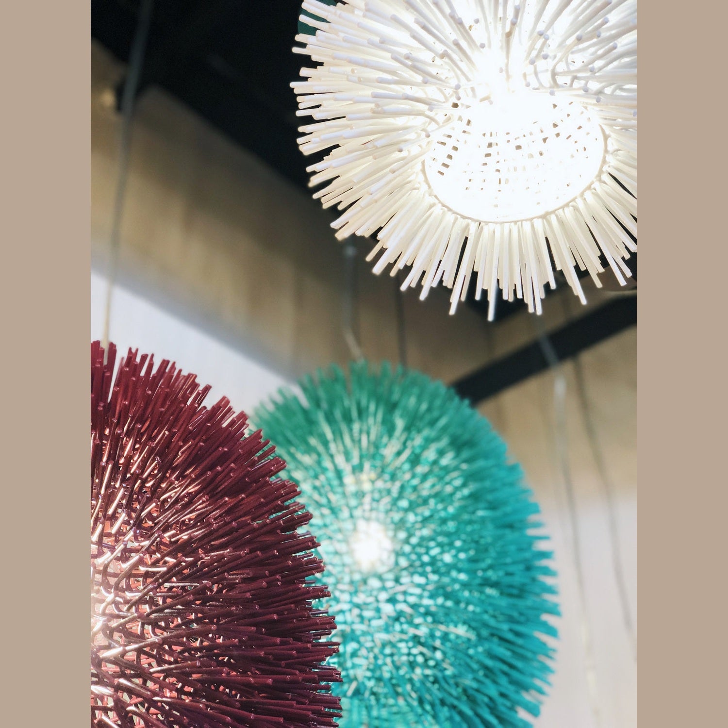 Varaluz - 169P01AQ - One Light Pendant - Urchin - Aqua Velvet