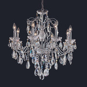 Elegant Lighting - 2016D26C/RC - Eight Light Chandelier - St. Francis - Chrome