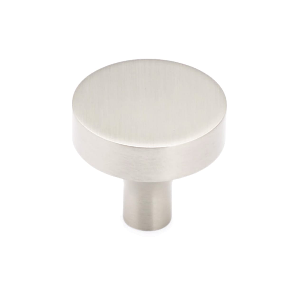 Haniburton 1-1/4" Contemporary Disc Flat Round Solid Brass Luxury Cabinet Knob