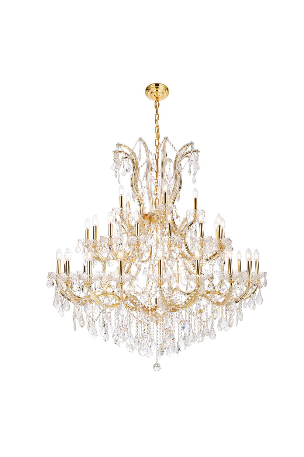 Elegant Lighting - 2800G52G/RC - 41 Light Chandelier - Maria Theresa - Gold