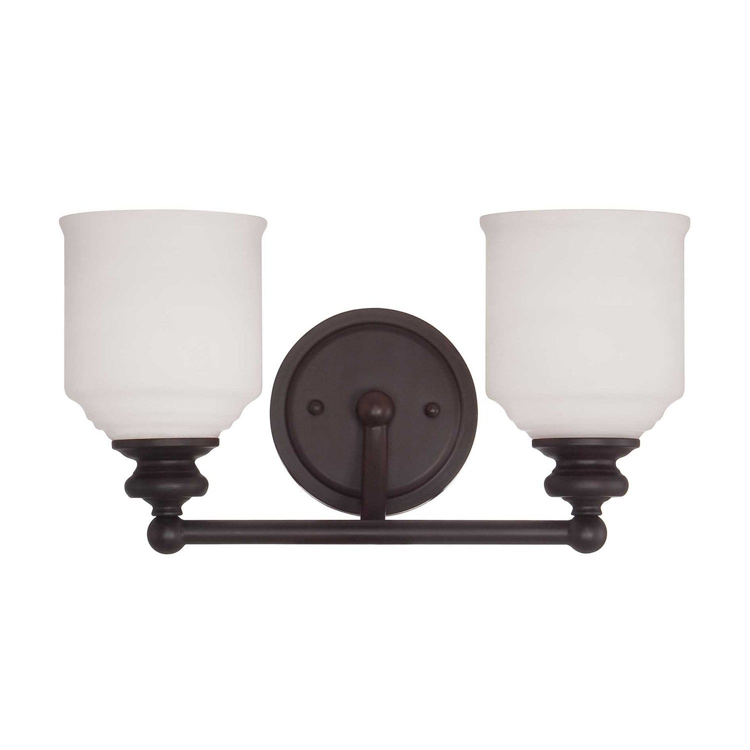 Savoy House - 8-6836-2-13 - Two Light Bath Bar - Melrose - English Bronze