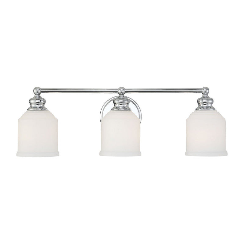 Savoy House - 8-6836-3-11 - Three Light Bath Bar - Melrose - Polished Chrome