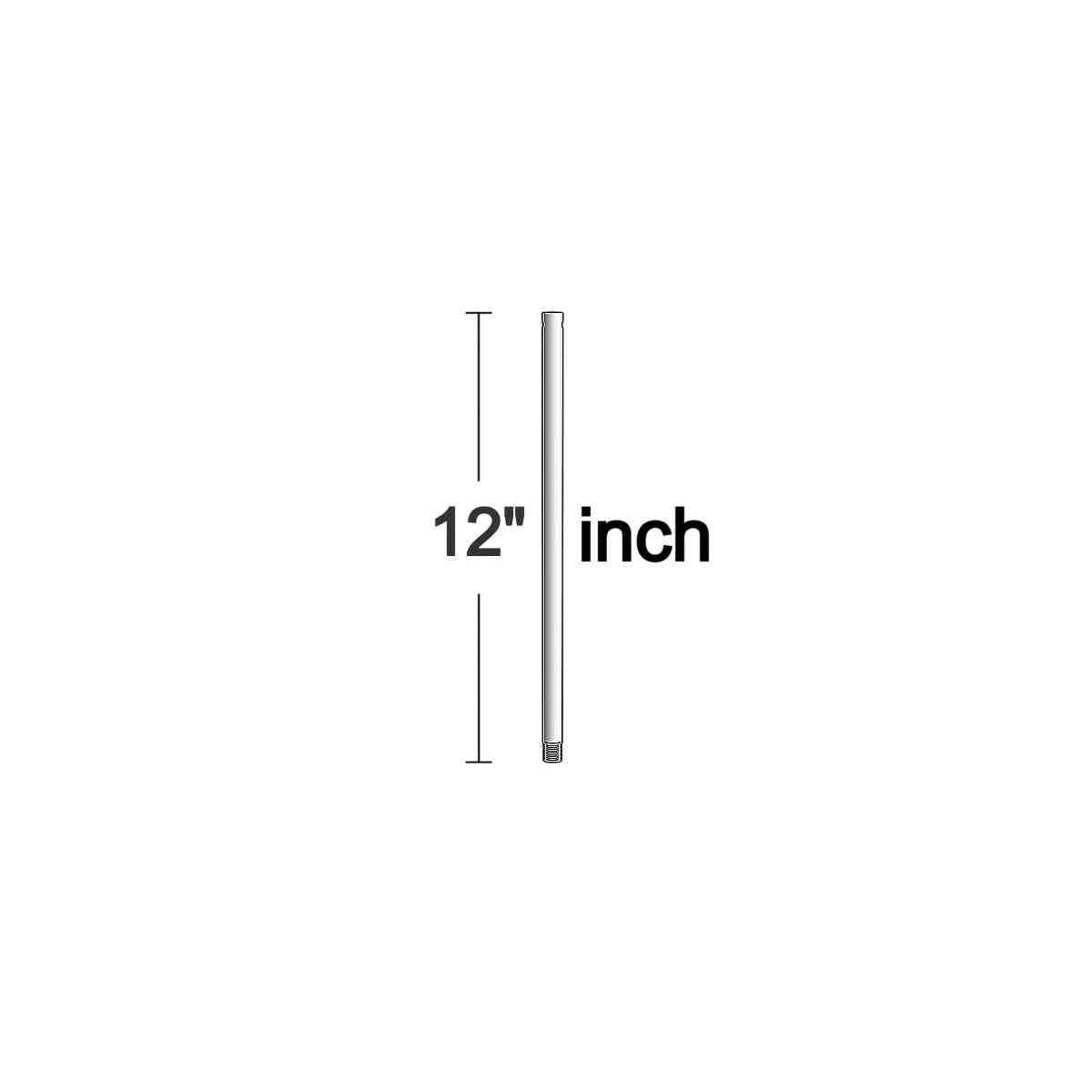 Visual Comfort Fan - DR12PN - Downrod - Universal - Polished Nickel