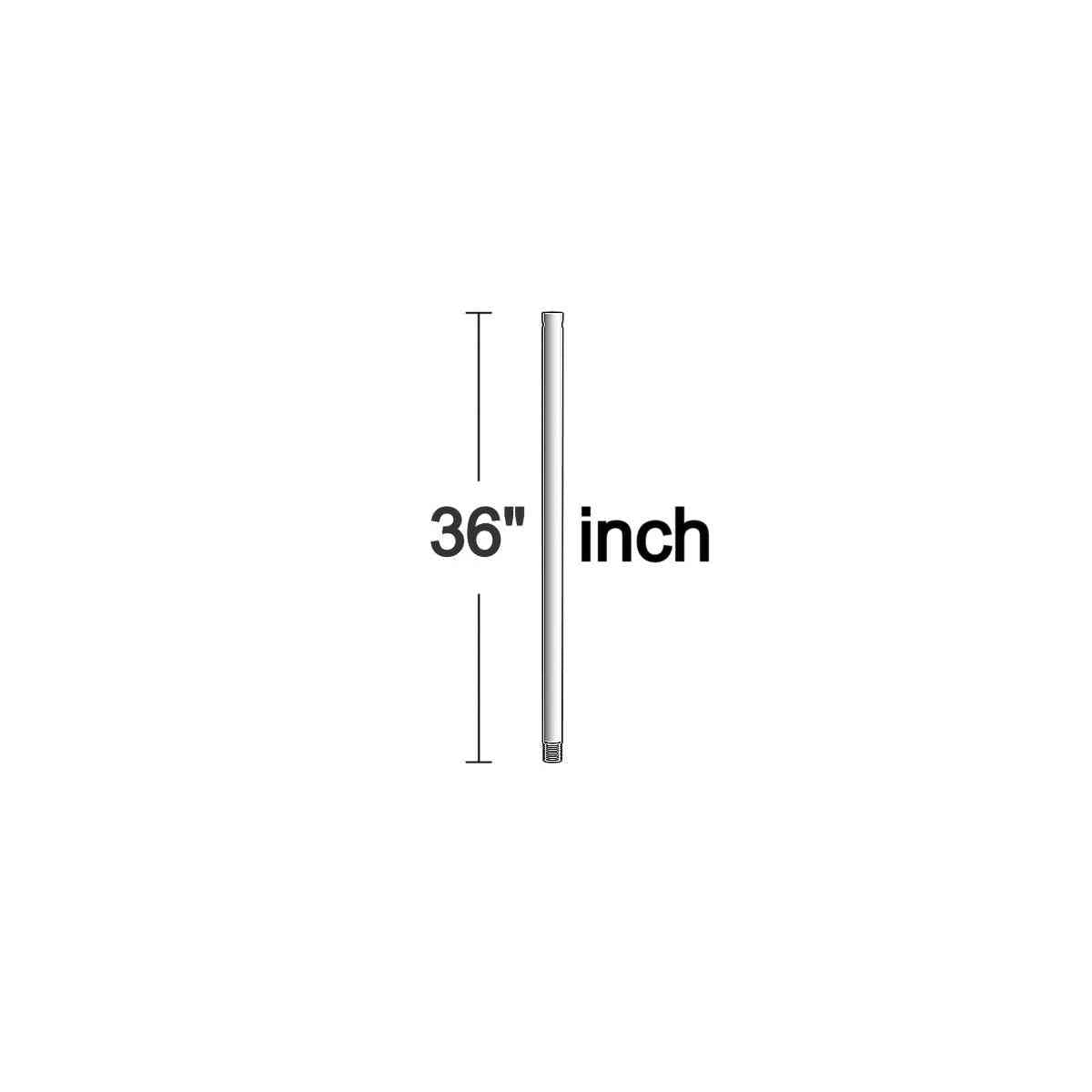 Visual Comfort Fan - DR36PN - Downrod - Universal - Polished Nickel