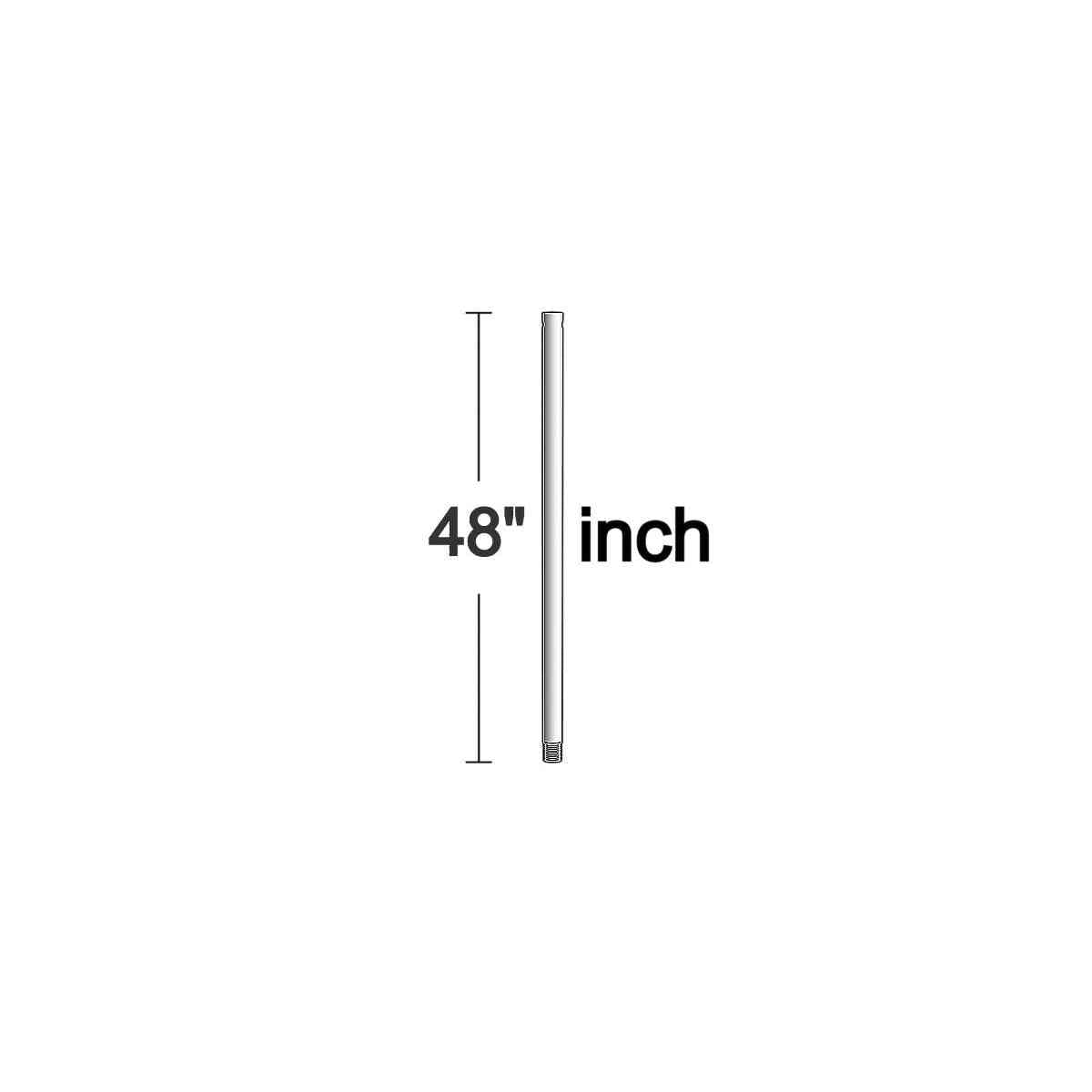 Visual Comfort Fan - DR48PN - Downrod - Universal - Polished Nickel