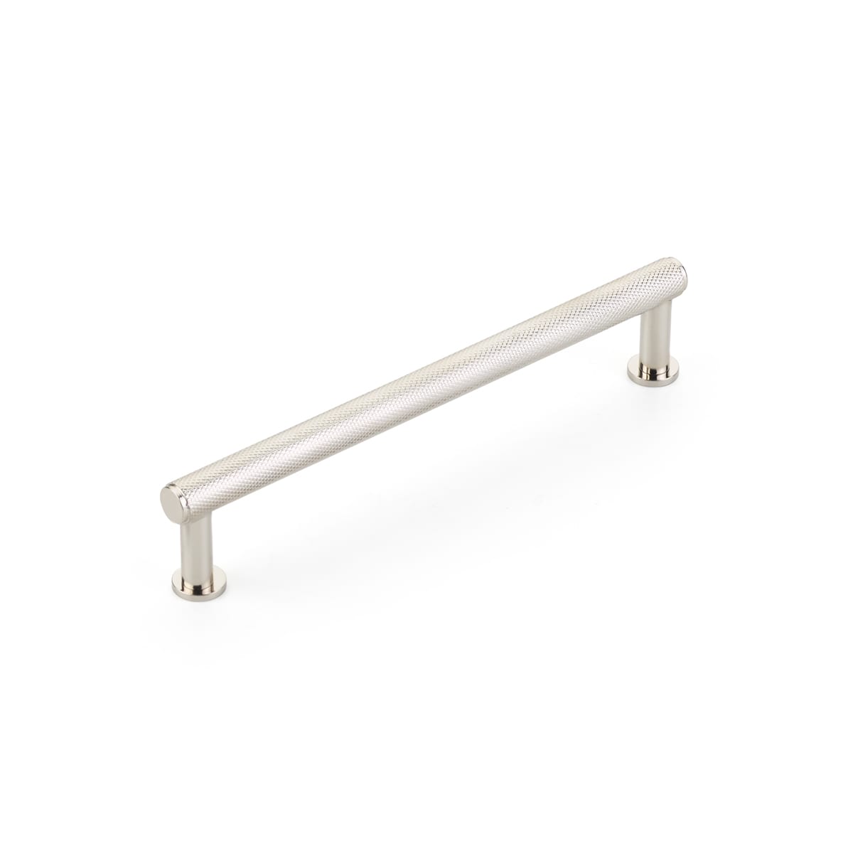 Pub House 6" Center to Center Knurled Handle Solid Brass Cabinet Bar Handle / Drawer Bar Pull