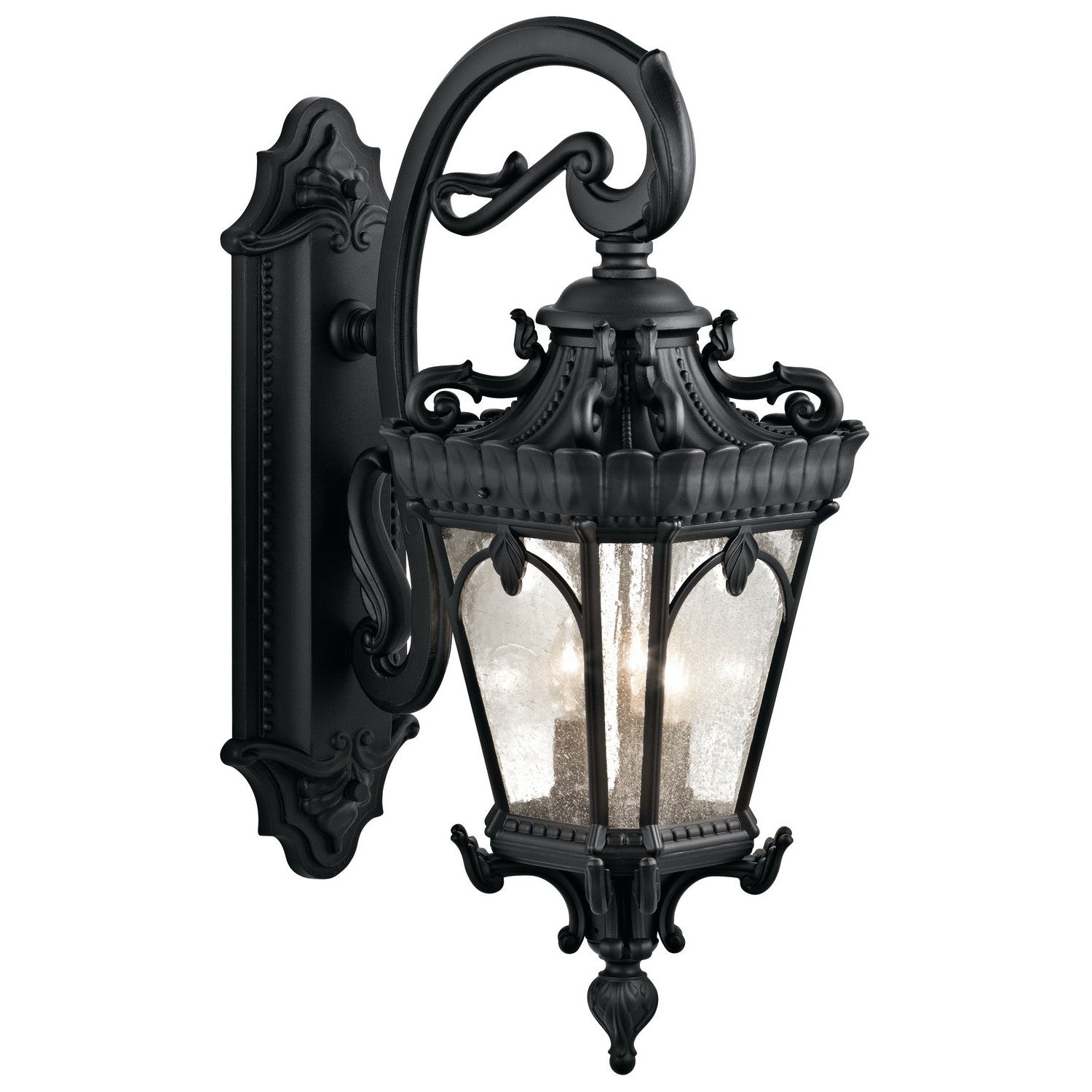 Kichler - 9358BKT - Three Light Outdoor Wall Mount - Tournai - Textured Black