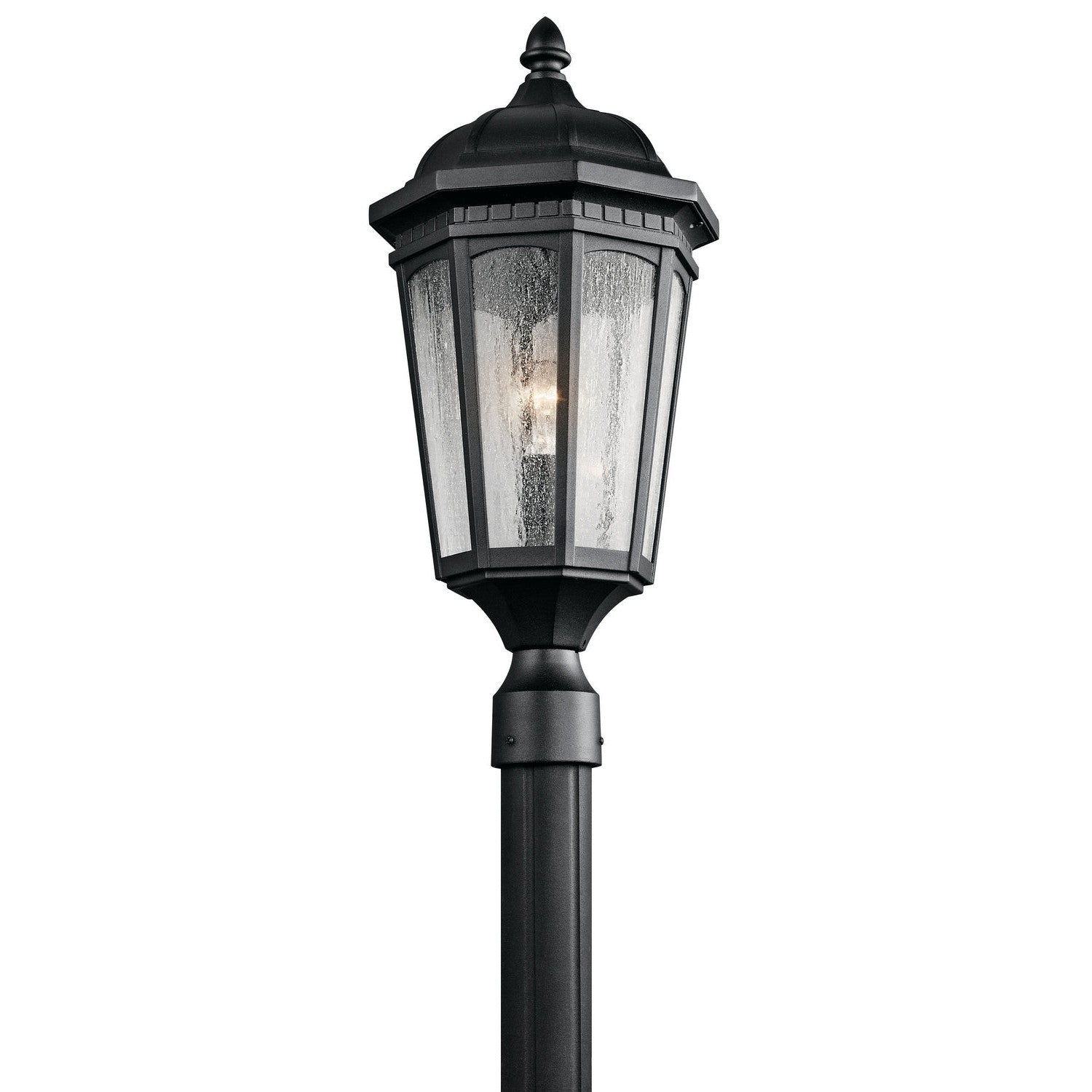 Kichler - 9532BKT - One Light Outdoor Post Mount - Courtyard - Textured Black