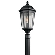 Kichler - 9532BKT - One Light Outdoor Post Mount - Courtyard - Textured Black