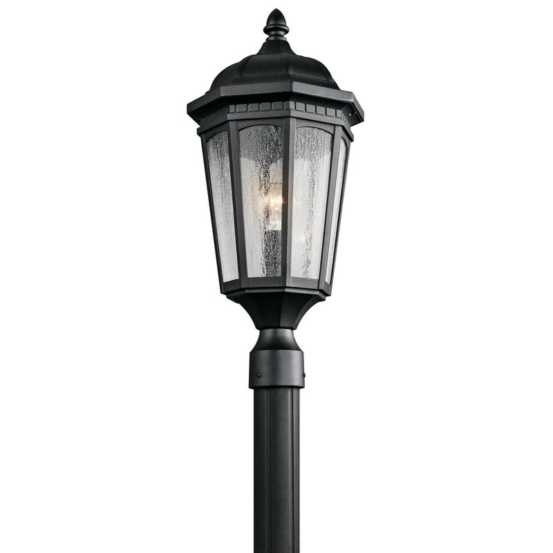 Kichler - 9532BKT - One Light Outdoor Post Mount - Courtyard - Textured Black