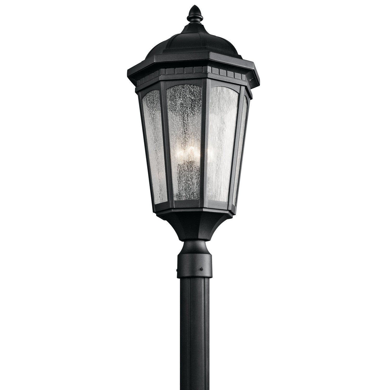 Kichler - 9533BKT - Three Light Outdoor Post Mount - Courtyard - Textured Black
