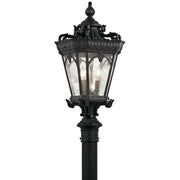 Kichler - 9558BKT - Three Light Outdoor Post Mount - Tournai - Textured Black