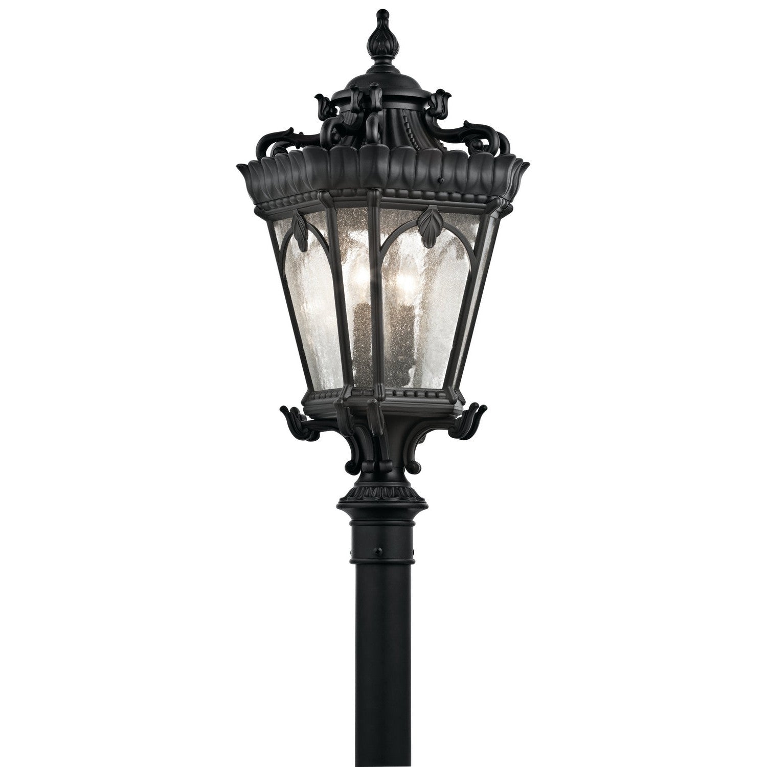 Kichler - 9559BKT - Four Light Outdoor Post Mount - Tournai - Textured Black