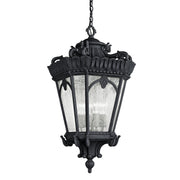 Kichler - 9564BKT - Four Light Outdoor Pendant - Tournai - Textured Black