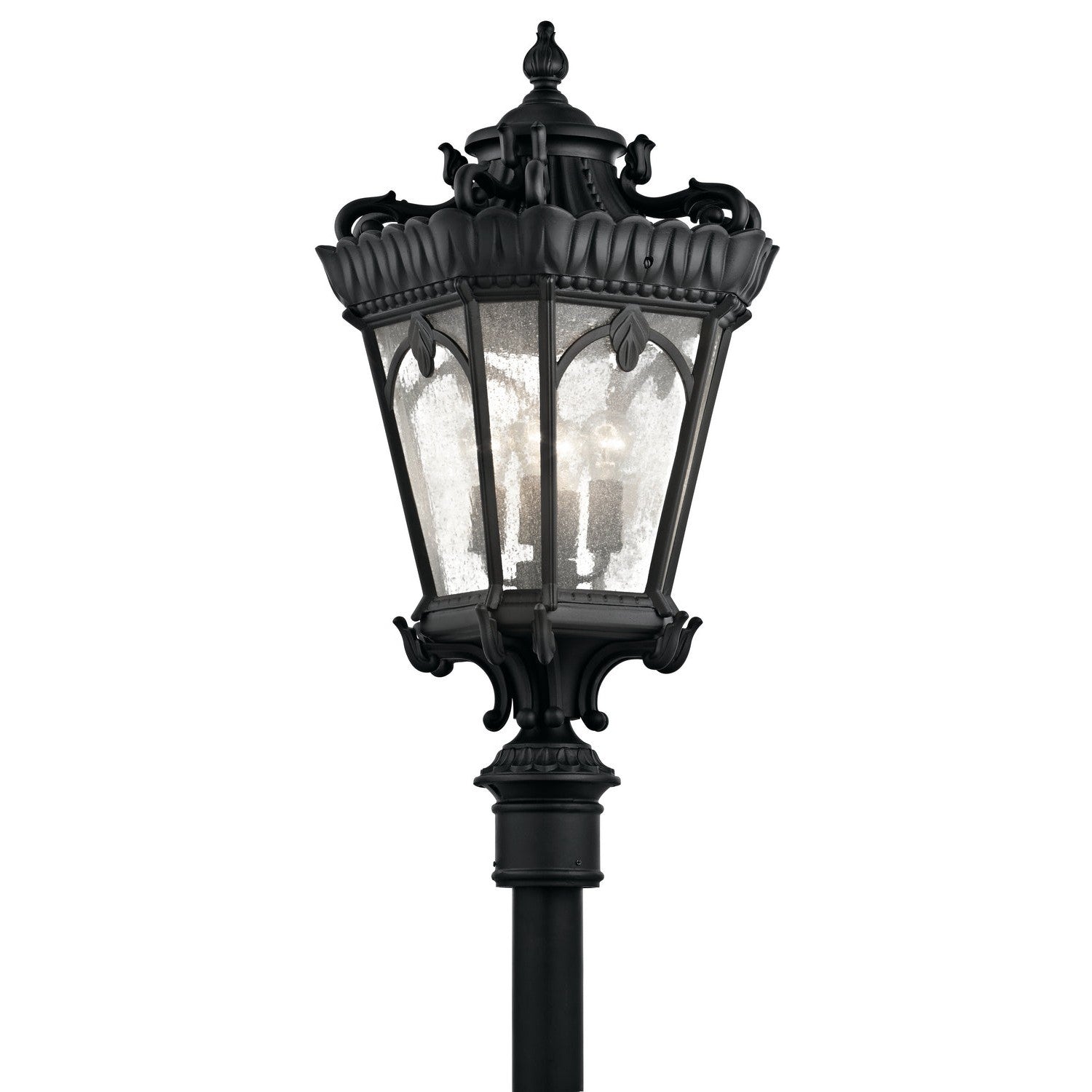 Kichler - 9565BKT - Four Light Outdoor Post Mount - Tournai - Textured Black
