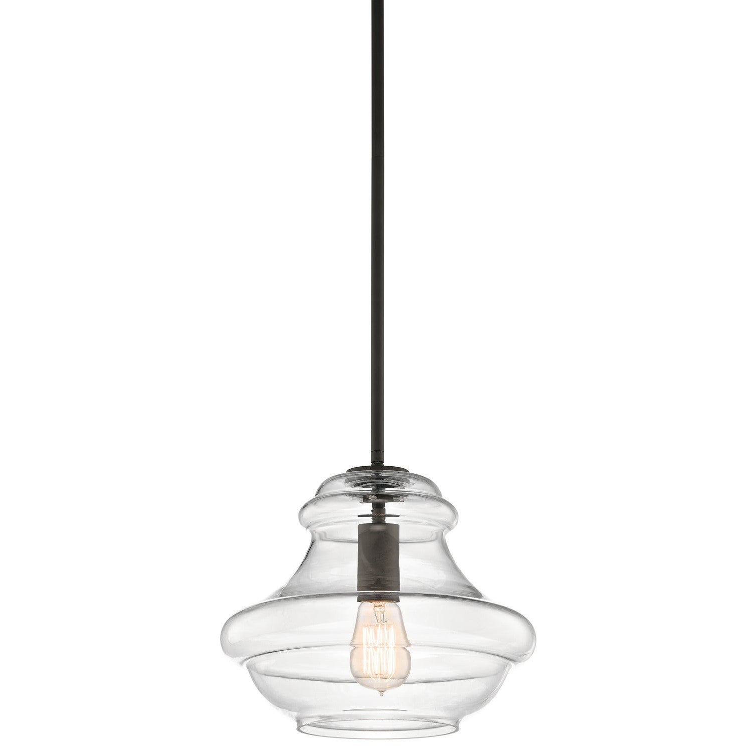 Kichler - 42044OZ - One Light Pendant - Everly - Olde Bronze