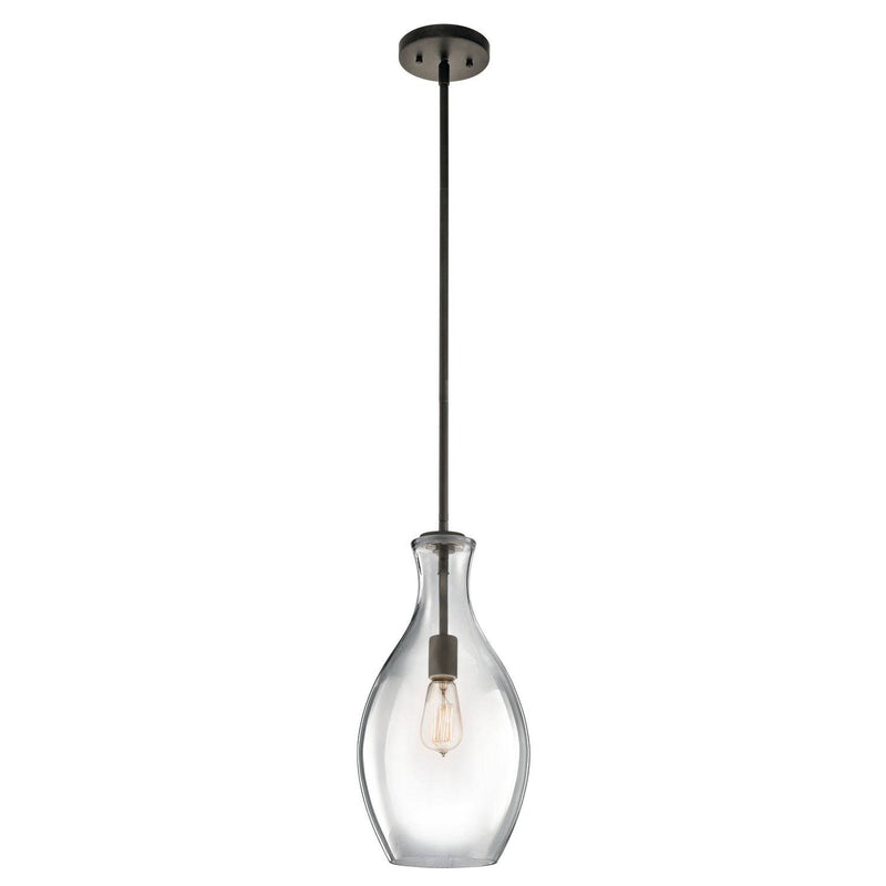 Kichler - 42047OZ - One Light Pendant - Everly - Olde Bronze