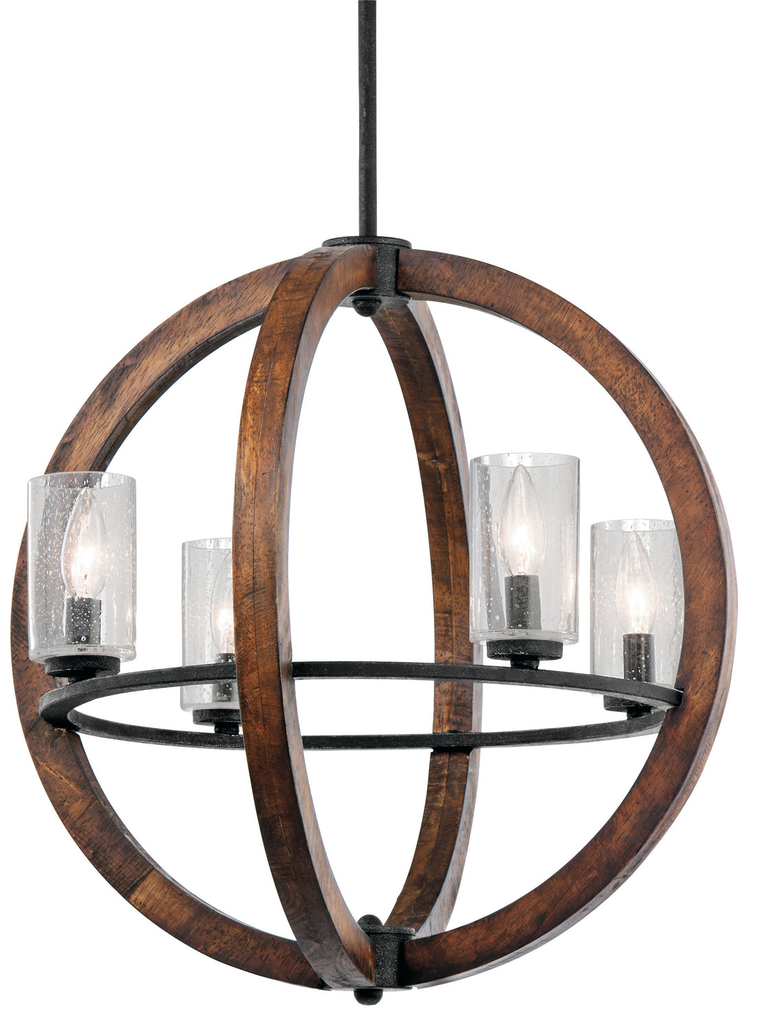 Kichler - 43185AUB - Four Light Chandelier - Grand Bank - Auburn Stained