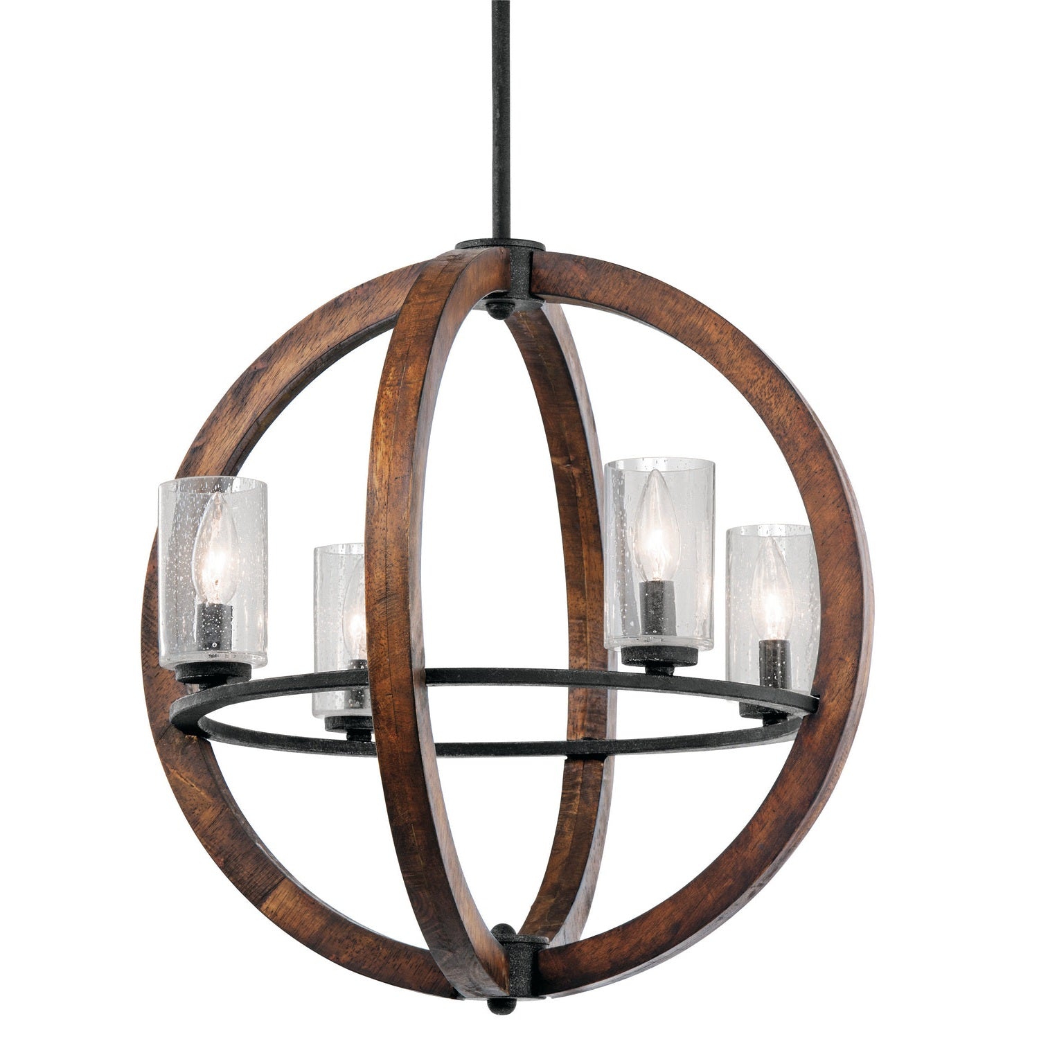 Kichler - 43185AUB - Four Light Chandelier - Grand Bank - Auburn Stained