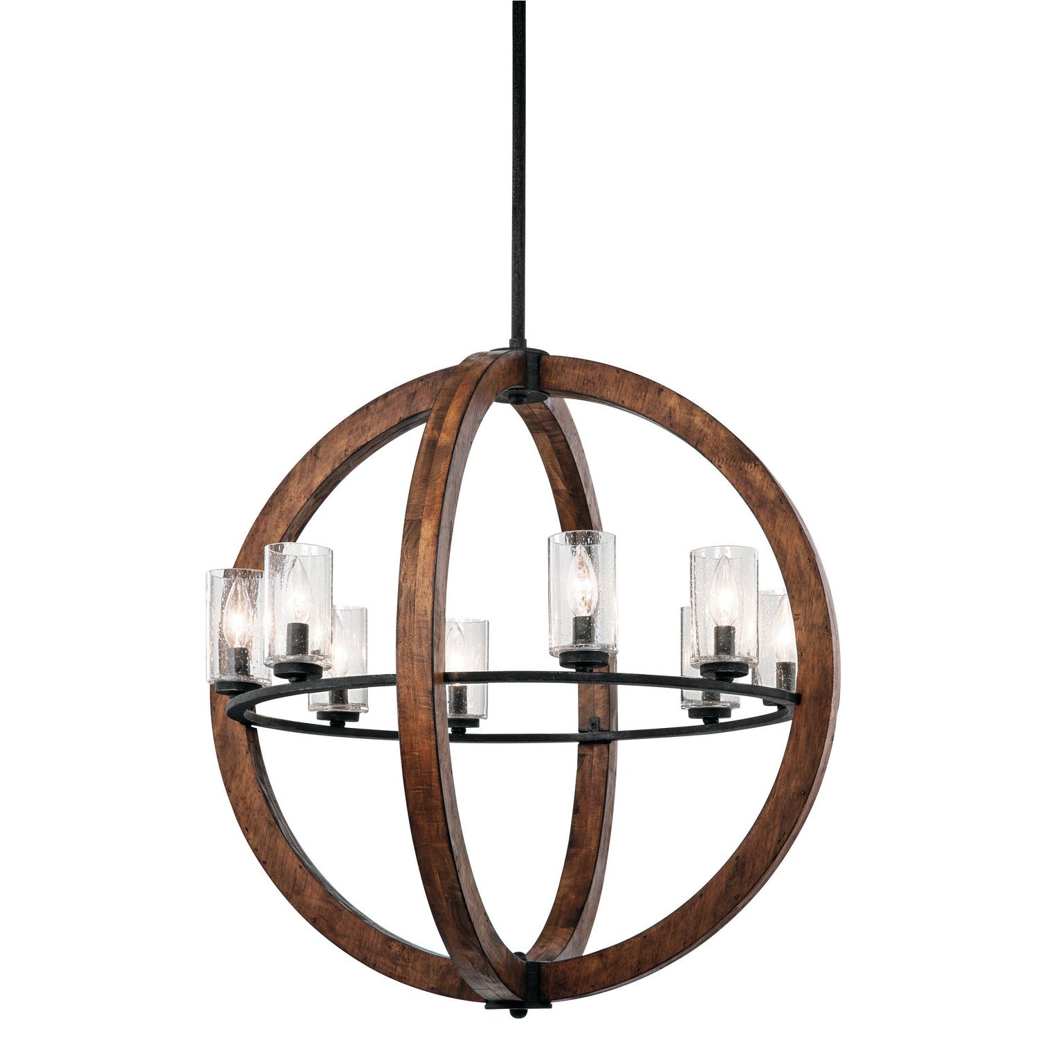 Kichler - 43190AUB - Eight Light Chandelier - Grand Bank - Auburn Stained