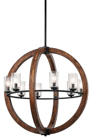 Kichler - 43190AUB - Eight Light Chandelier - Grand Bank - Auburn Stained